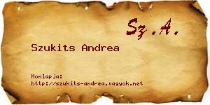 Szukits Andrea névjegykártya